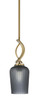 Toltec Lighting - 3901-NAB-4252 - One Light Mini Pendant - Cavella - New Age Brass