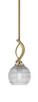 Toltec Lighting - 3901-NAB-5110 - One Light Mini Pendant - Cavella - New Age Brass