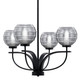 Toltec Lighting - 3904-MB-5112 - Four Light Chandelier - Cavella - Matte Black