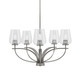 Toltec Lighting - 3905-GP-210 - Five Light Chandelier - Cavella - Graphite