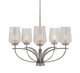 Toltec Lighting - 3905-GP-4253 - Five Light Chandelier - Cavella - Graphite