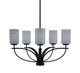 Toltec Lighting - 3905-MB-4062 - Five Light Chandelier - Cavella - Matte Black