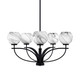 Toltec Lighting - 3905-MB-4109 - Five Light Chandelier - Cavella - Matte Black