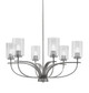 Toltec Lighting - 3906-GP-3002 - Six Light Chandelier - Cavella - Graphite