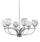Toltec Lighting - 3906-GP-4109 - Six Light Chandelier - Cavella - Graphite