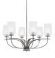 Toltec Lighting - 3906-GP-4250 - Six Light Chandelier - Cavella - Graphite