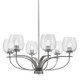 Toltec Lighting - 3906-GP-4812 - Six Light Chandelier - Cavella - Graphite