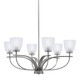 Toltec Lighting - 3906-GP-500 - Six Light Chandelier - Cavella - Graphite