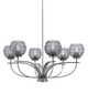 Toltec Lighting - 3906-GP-5112 - Six Light Chandelier - Cavella - Graphite