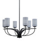 Toltec Lighting - 3906-MB-4062 - Six Light Chandelier - Cavella - Matte Black