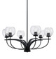 Toltec Lighting - 3906-MB-4102 - Six Light Chandelier - Cavella - Matte Black
