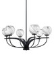 Toltec Lighting - 3906-MB-4109 - Six Light Chandelier - Cavella - Matte Black