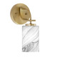 Toltec Lighting - 3911-NAB-3009 - One Light Wall Sconce - Cavella - New Age Brass