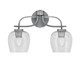 Toltec Lighting - 3912-GP-4810 - Two Light Bath Bar - Cavella - Graphite