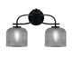 Toltec Lighting - 3912-MB-4612 - Two Light Bath Bar - Cavella - Matte Black