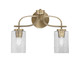 Toltec Lighting - 3912-NAB-3002 - Two Light Bath Bar - Cavella - New Age Brass