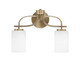 Toltec Lighting - 3912-NAB-310 - Two Light Bath Bar - Cavella - New Age Brass