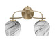 Toltec Lighting - 3912-NAB-4819 - Two Light Bath Bar - Cavella - New Age Brass