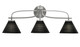 Toltec Lighting - 3913-GP-4059 - Three Light Bath Bar - Cavella - Graphite