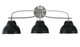 Toltec Lighting - 3913-GP-427-MB - Three Light Bath Bar - Cavella - Graphite