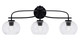 Toltec Lighting - 3913-MB-202 - Three Light Bath Bar - Cavella - Matte Black