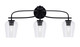 Toltec Lighting - 3913-MB-210 - Three Light Bath Bar - Cavella - Matte Black