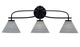 Toltec Lighting - 3913-MB-4052 - Three Light Bath Bar - Cavella - Matte Black