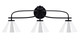Toltec Lighting - 3913-MB-421-CH - Three Light Bath Bar - Cavella - Matte Black
