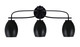 Toltec Lighting - 3913-MB-426-MB - Three Light Bath Bar - Cavella - Matte Black