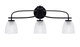 Toltec Lighting - 3913-MB-500 - Three Light Bath Bar - Cavella - Matte Black