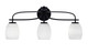 Toltec Lighting - 3913-MB-615 - Three Light Bath Bar - Cavella - Matte Black