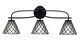 Toltec Lighting - 3913-MB-9185 - Three Light Bath Bar - Cavella - Matte Black