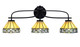 Toltec Lighting - 3913-MB-9405 - Three Light Bath Bar - Cavella - Matte Black