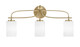 Toltec Lighting - 3913-NAB-310 - Three Light Bath Bar - Cavella - New Age Brass