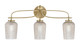 Toltec Lighting - 3913-NAB-4253 - Three Light Bath Bar - Cavella - New Age Brass