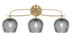 Toltec Lighting - 3913-NAB-4602 - Three Light Bath Bar - Cavella - New Age Brass