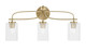 Toltec Lighting - 3913-NAB-530 - Three Light Bath Bar - Cavella - New Age Brass
