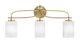 Toltec Lighting - 3913-NAB-531 - Three Light Bath Bar - Cavella - New Age Brass