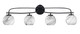 Toltec Lighting - 3914-MB-4109 - Four Light Bath Bar - Cavella - Matte Black