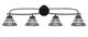 Toltec Lighting - 3914-MB-9105 - Four Light Bath Bar - Cavella - Matte Black