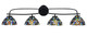 Toltec Lighting - 3914-MB-9955 - Four Light Bath Bar - Cavella - Matte Black