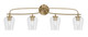 Toltec Lighting - 3914-NAB-210 - Four Light Bath Bar - Cavella - New Age Brass