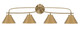 Toltec Lighting - 3914-NAB-421 - Four Light Bath Bar - Cavella - New Age Brass