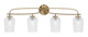 Toltec Lighting - 3914-NAB-4250 - Four Light Bath Bar - Cavella - New Age Brass