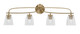 Toltec Lighting - 3914-NAB-461 - Four Light Bath Bar - Cavella - New Age Brass