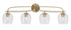 Toltec Lighting - 3914-NAB-4810 - Four Light Bath Bar - Cavella - New Age Brass