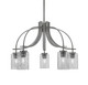 Toltec Lighting - 3925-GP-3002 - Five Light Chandelier - Cavella - Graphite
