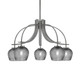 Toltec Lighting - 3925-GP-4602 - Five Light Chandelier - Cavella - Graphite
