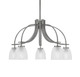 Toltec Lighting - 3925-GP-500 - Five Light Chandelier - Cavella - Graphite