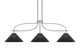 Toltec Lighting - 3936-GP-4009 - Three Light Island Pendant - Cavella - Graphite